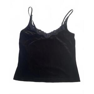 Velvet lace cami top